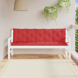 Vidaxl Garden bench cushions 2 pcs 180x50x7 cm Oxford fabric red