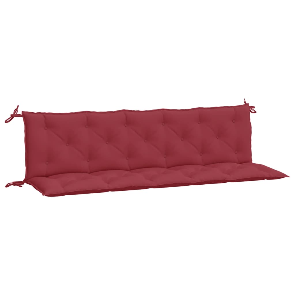 Vidaxl Garden bench cushions 2 st 180x50x7 cm Oxford fabric wine red