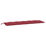 Vidaxl Garden bench cushions 2 st 180x50x7 cm Oxford fabric wine red