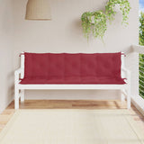 Vidaxl Garden bench cushions 2 st 180x50x7 cm Oxford fabric wine red