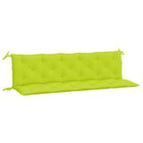 Vidaxl Garden bench cushions 2 pcs 180x50x7 cm Oxford fabric clear green