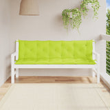 Vidaxl Garden bench cushions 2 pcs 180x50x7 cm Oxford fabric clear green