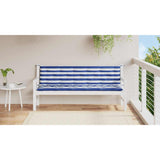 Vidaxl Garden Bench Cushions 2 St Oxford tessuto a strisce bianche e blu
