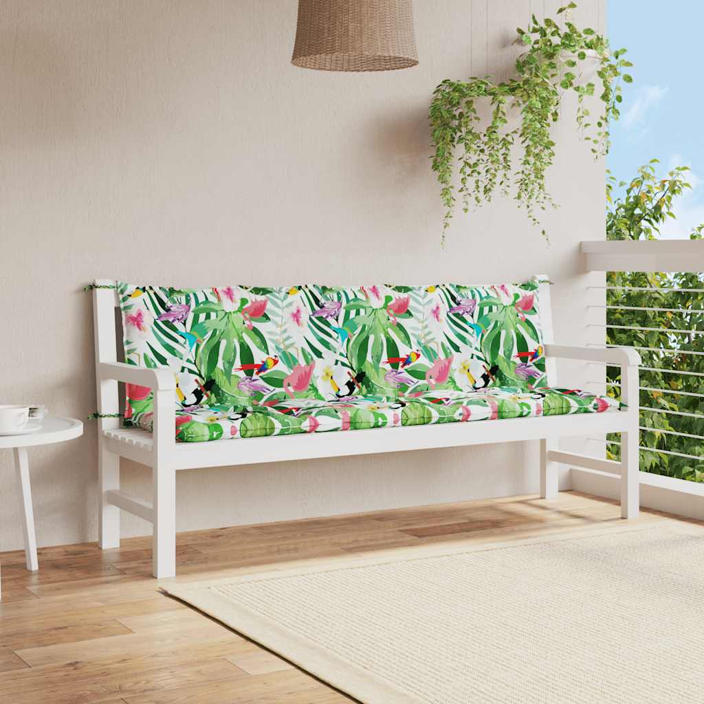 VIDAXL Garden Bench Blaphions 2 St Oxford tkanina večkolorna