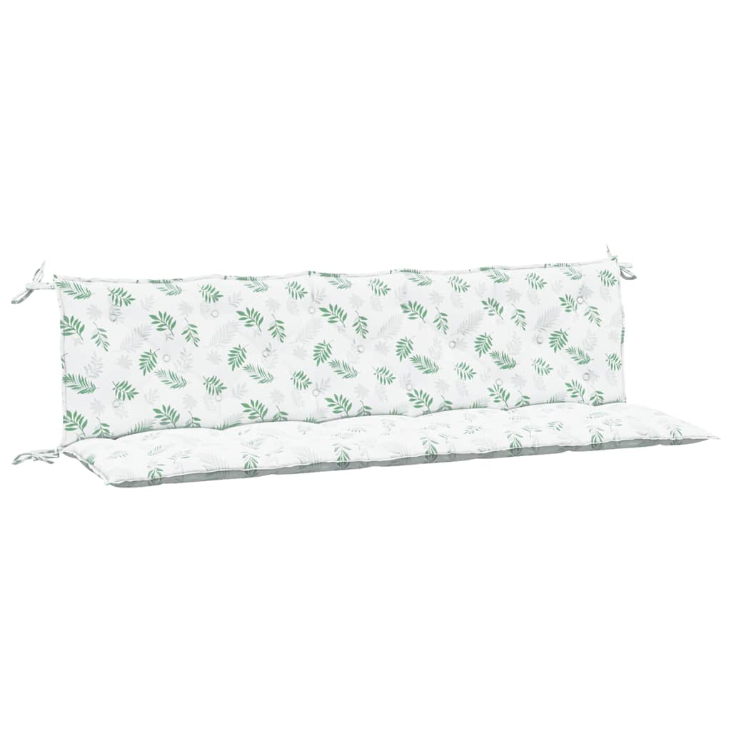 Vidaxl Garden Bench Cushions 2 St Oxford Fabric Leaf Pattern