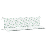 Vidaxl Garden Bench Cushions 2 St Oxford Fabric Leaf Pattern
