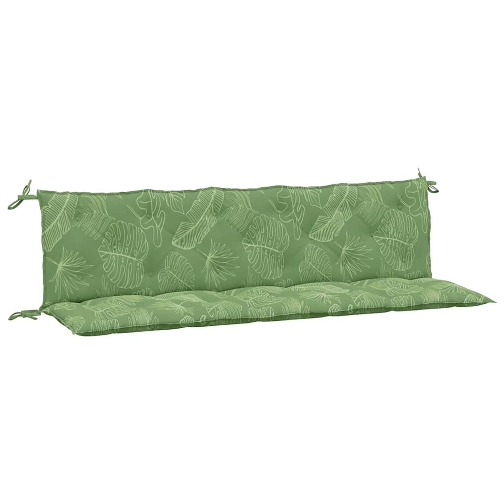 Vidaxl Garden Bench Cushions 2 St Oxford Fabric Leaf Pattern