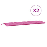 Vidaxl Garden Bench Puder 2 St Oxford Stof Pink Pink