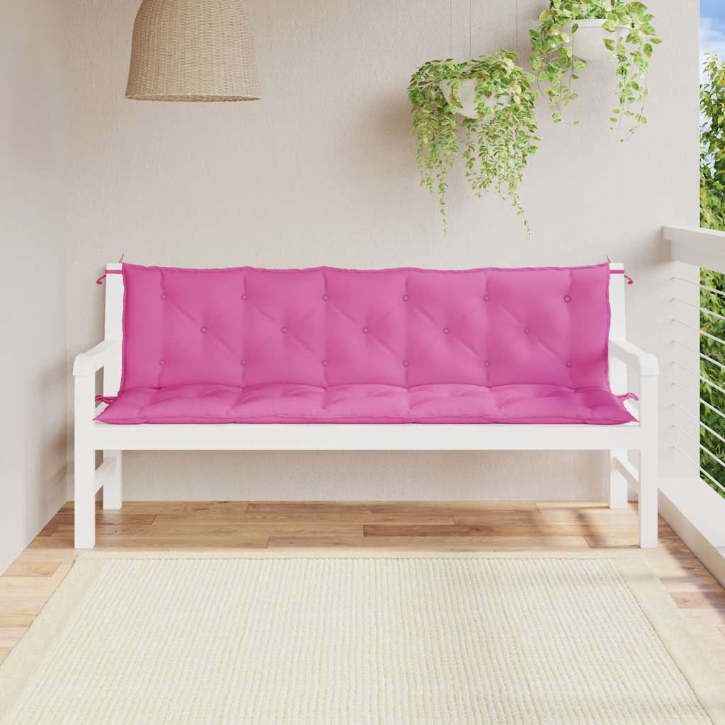 Vidaxl Garden Bench Puder 2 St Oxford Stof Pink Pink