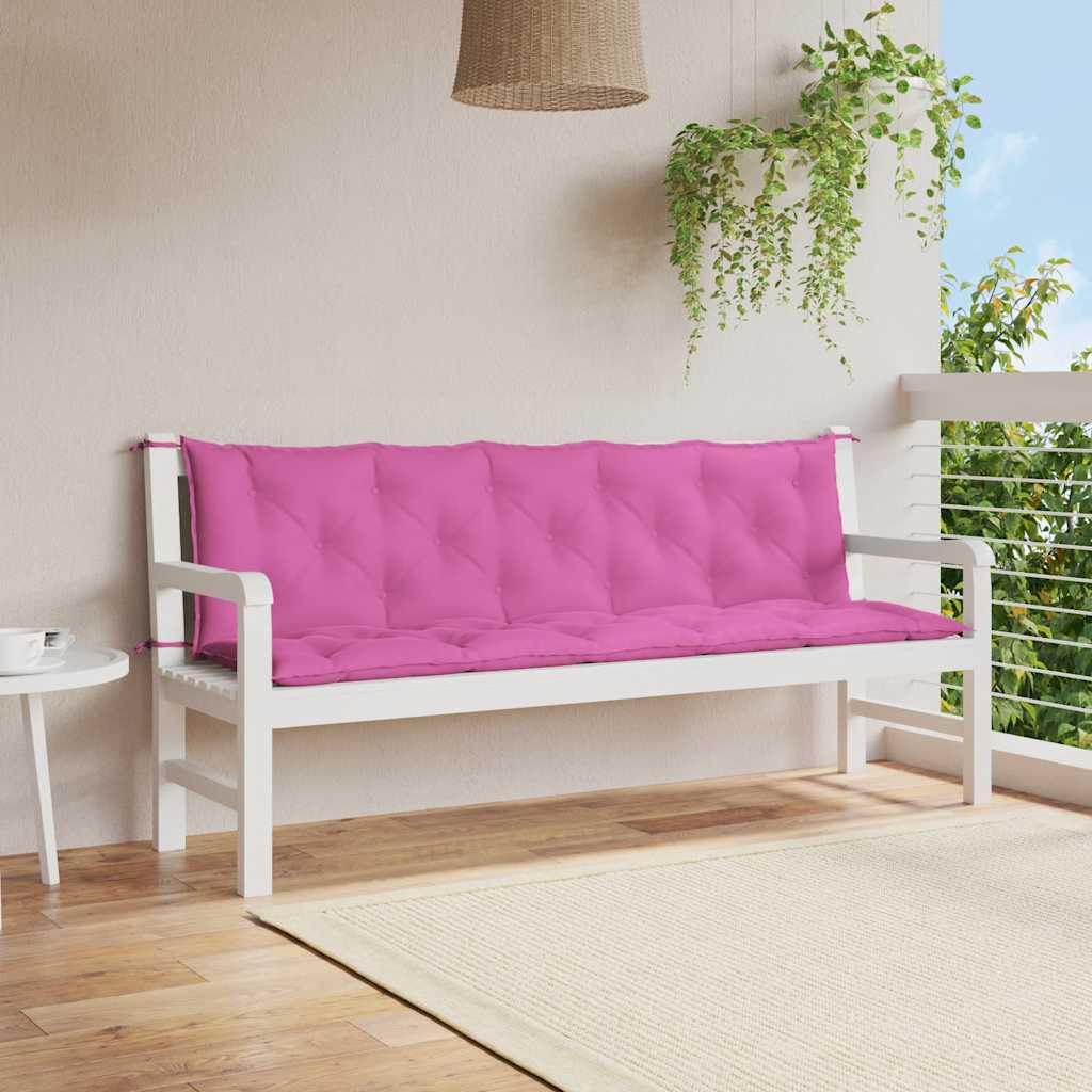 Vidaxl Garden Bench Puder 2 St Oxford Stof Pink Pink