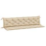 Vidaxl Garden Bench Cushions 2 St 200x50x7 cm Tessuto Oxford Beige