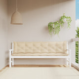 Vidaxl Garden Bench Cushions 2 St 200x50x7 cm Tessuto Oxford Beige