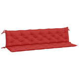 Vidaxl Garden bench cushions 2 ST 200x50x7 cm Oxford fabric red