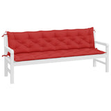 Vidaxl Garden bench cushions 2 ST 200x50x7 cm Oxford fabric red