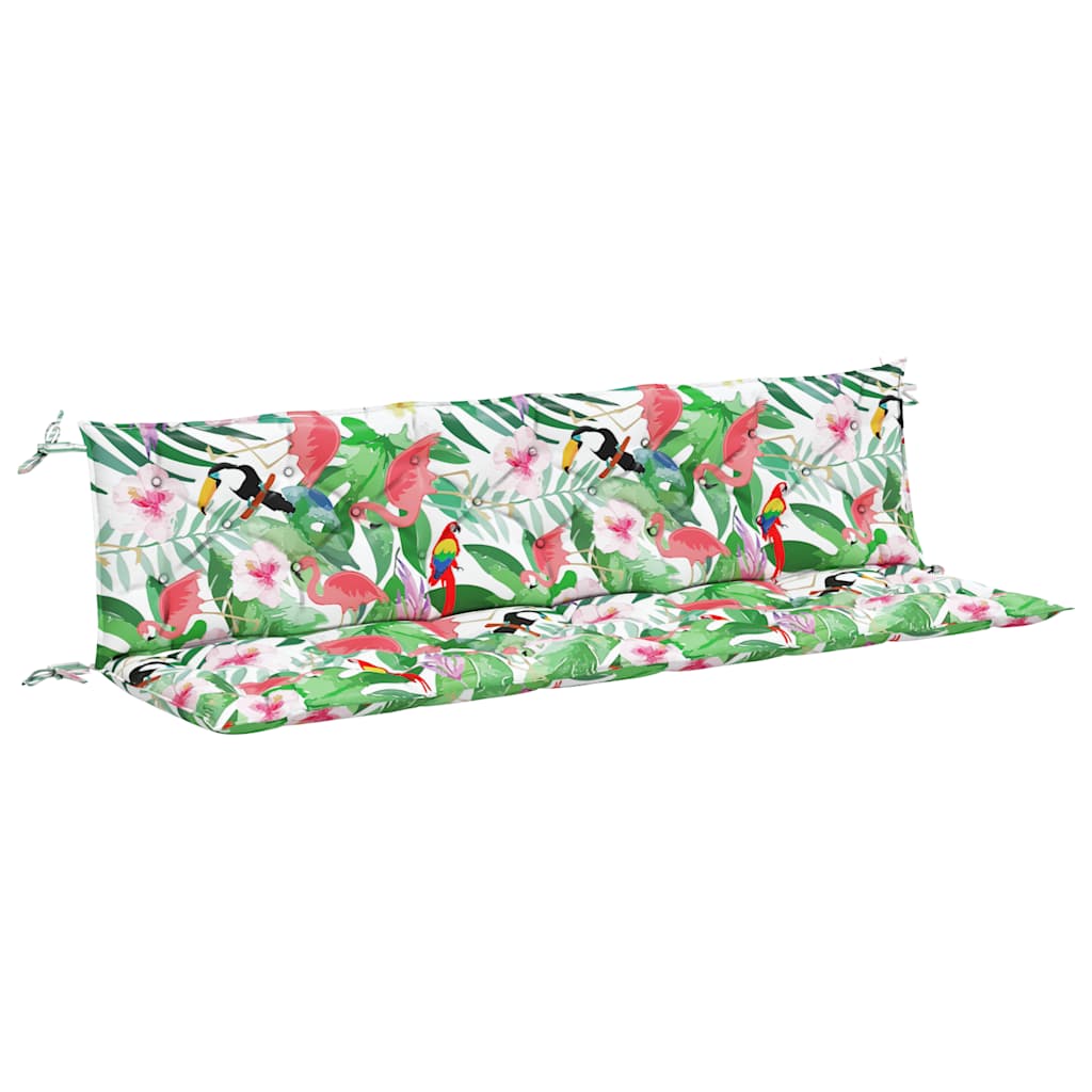 VidaXL Garden bench cushions 2 ST 200x50x7 cm fabric multi -colored