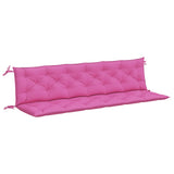 Vidaxl Garden Bench Cushions 2 ST 200x50x7 CM tessuto rosa