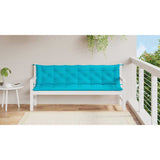 Vidaxl Garden bench cushions 2 ST 200x50x7 cm Fabric Turquoise
