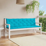Vidaxl Garden bench cushions 2 ST 200x50x7 cm Fabric Turquoise