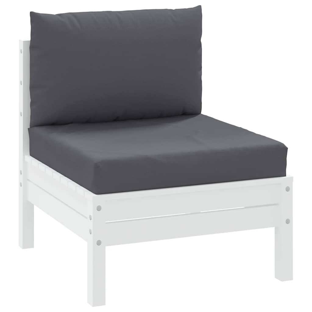 Vidaxl Pallet cushions 2 st fabric anthracite