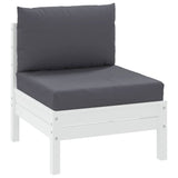 Vidaxl Pallet cushions 2 st fabric anthracite