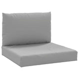Cuscini da pallet Vidaxl 2 St tessuto grigio