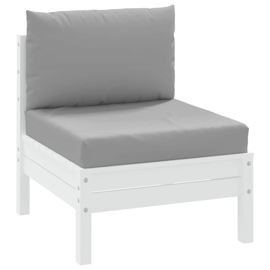 Cuscini da pallet Vidaxl 2 St tessuto grigio
