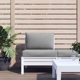 Cuscini da pallet Vidaxl 2 St tessuto grigio