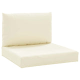Cuscini da pallet Vidaxl 2 St Oxford Fabric Crèmewit