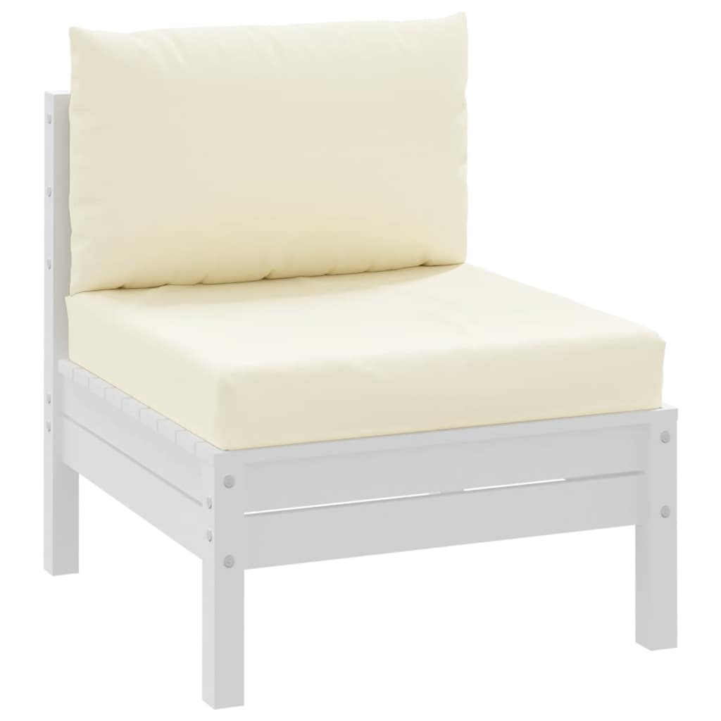 Cuscini da pallet Vidaxl 2 St Oxford Fabric Crèmewit