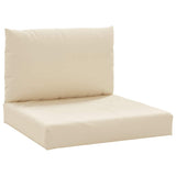 Vidaxl Pallet cushions 2 st fabric beige