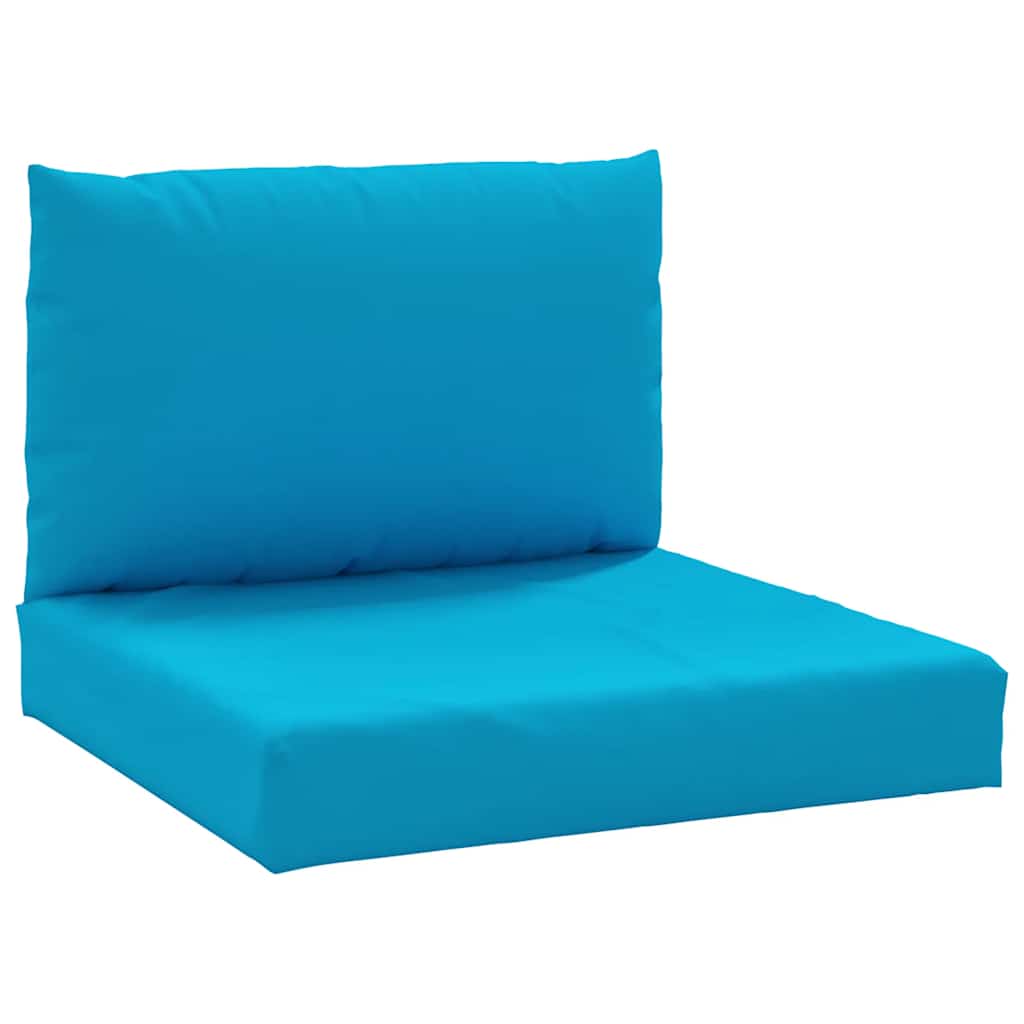 Cojines de paleta Vidaxl 2 st tela azul claro