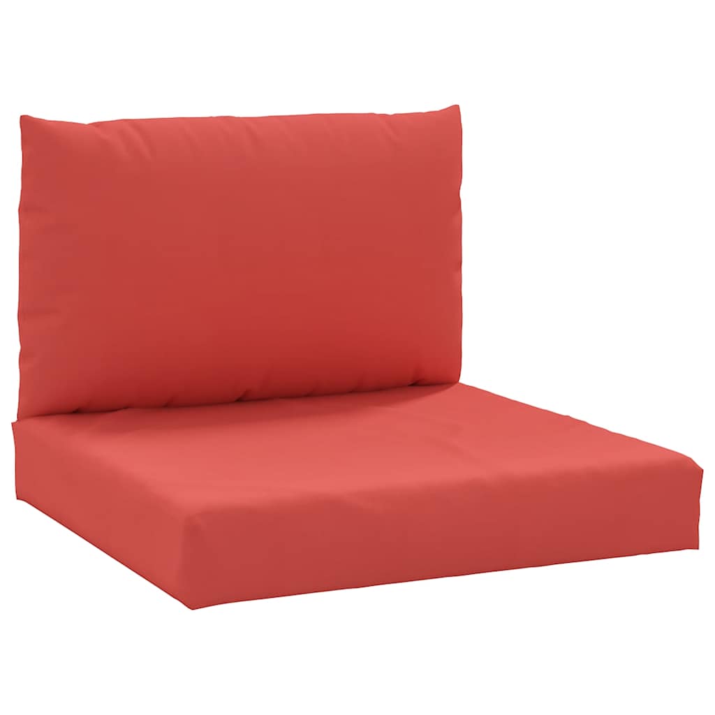 Vidaxl Pallet Cushions 2 St Fabric Red