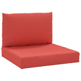 Vidaxl Pallet Cushions 2 St Fabric Red
