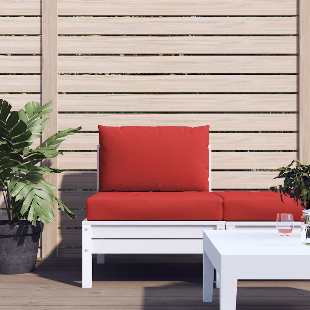 Vidaxl Pallet Cushions 2 St Fabric Red