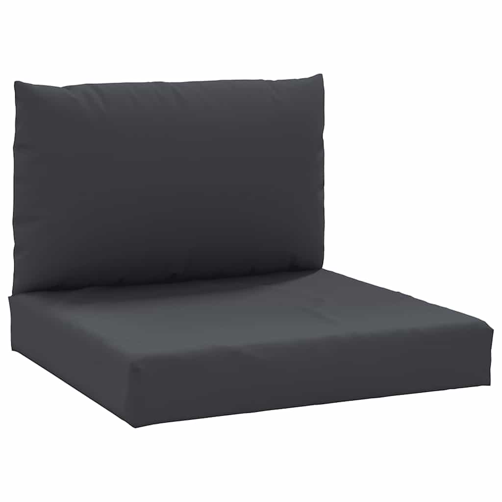 Vidaxl Pallet Cushions 2 St tessuto nero