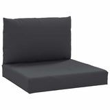 Vidaxl Pallet Cushions 2 St tessuto nero