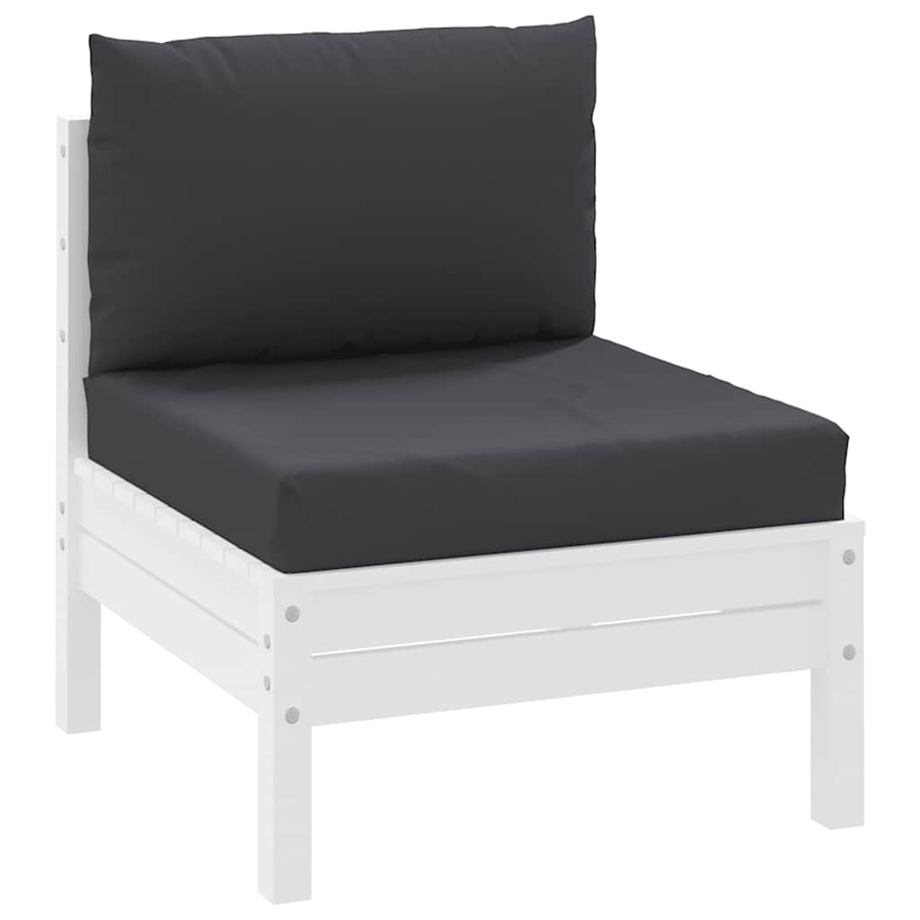 Vidaxl Pallet Cushions 2 St tessuto nero
