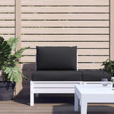 Vidaxl Pallet Cushions 2 St tessuto nero