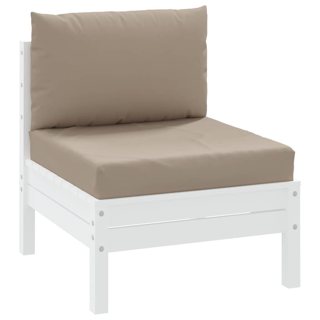 Vidaxl Pallet cushions 2 St Oxford Fabric Taupe