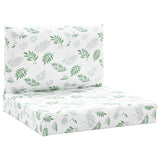 VidaXL Pallet cushions 2 ST Leaf pattern Oxford fabric