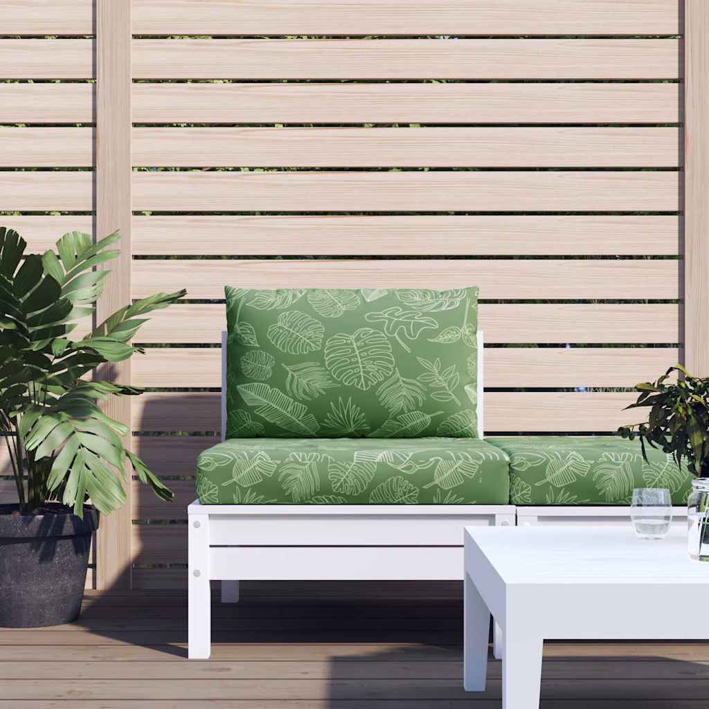 VidaXL Pallet cushions 2 ST Leaf pattern Oxford fabric