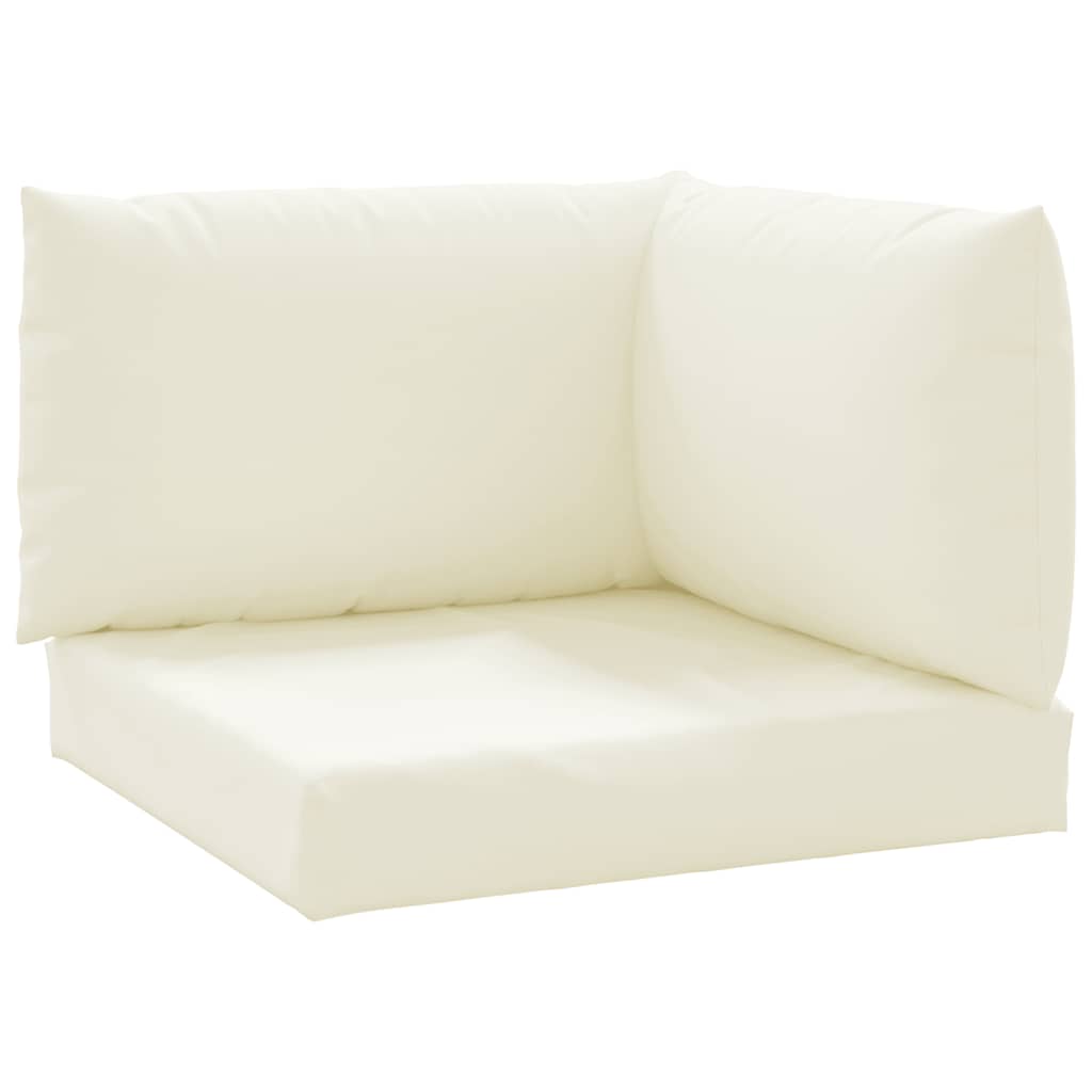 Cuscini di pallet Vidaxl 3 St Oxford Fabric Crèmewit