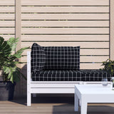 Vidaxl Pallet Cushions 3 Stedcase Pattern Oxford Fabric Black