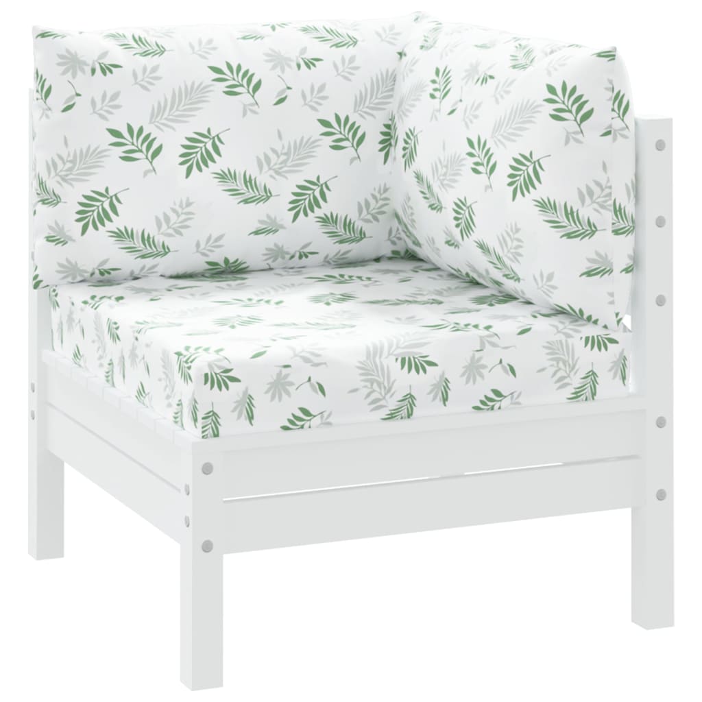 Vidaxl Pallet cushions 3 ST Leaf pattern Oxford Fabric