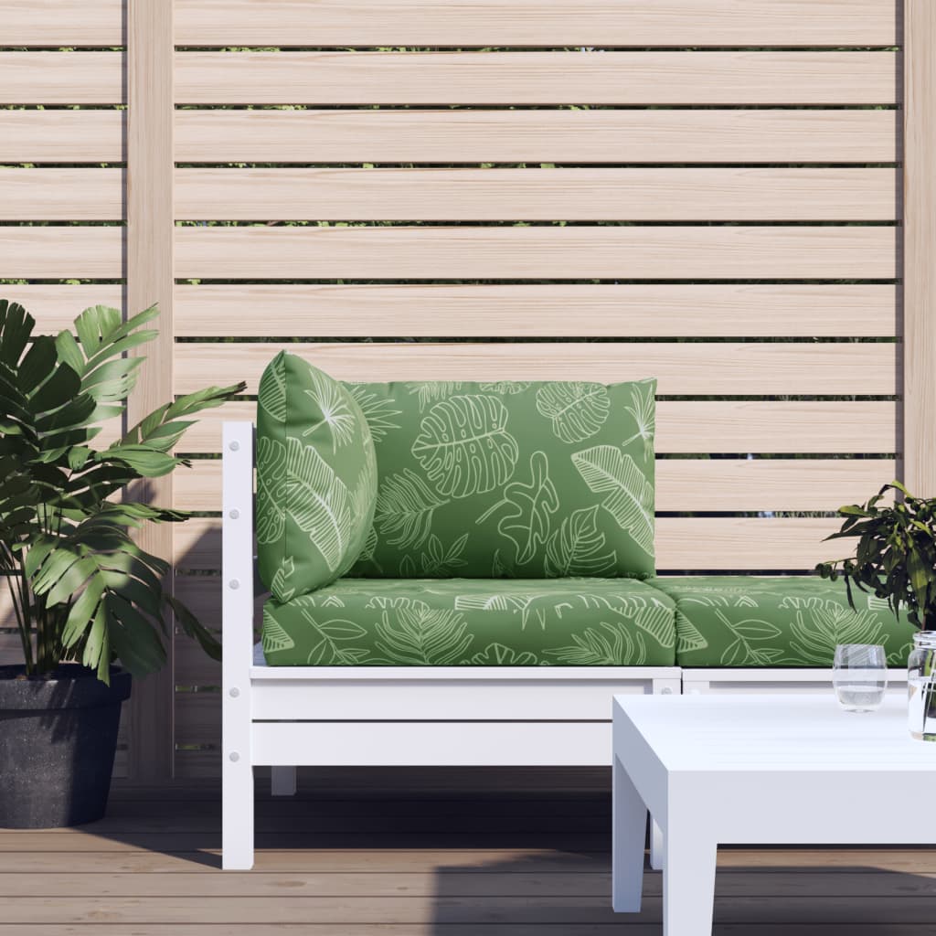 Cuscini di pallet Vidaxl 3 ST Modello fogliare Oxford tessuto
