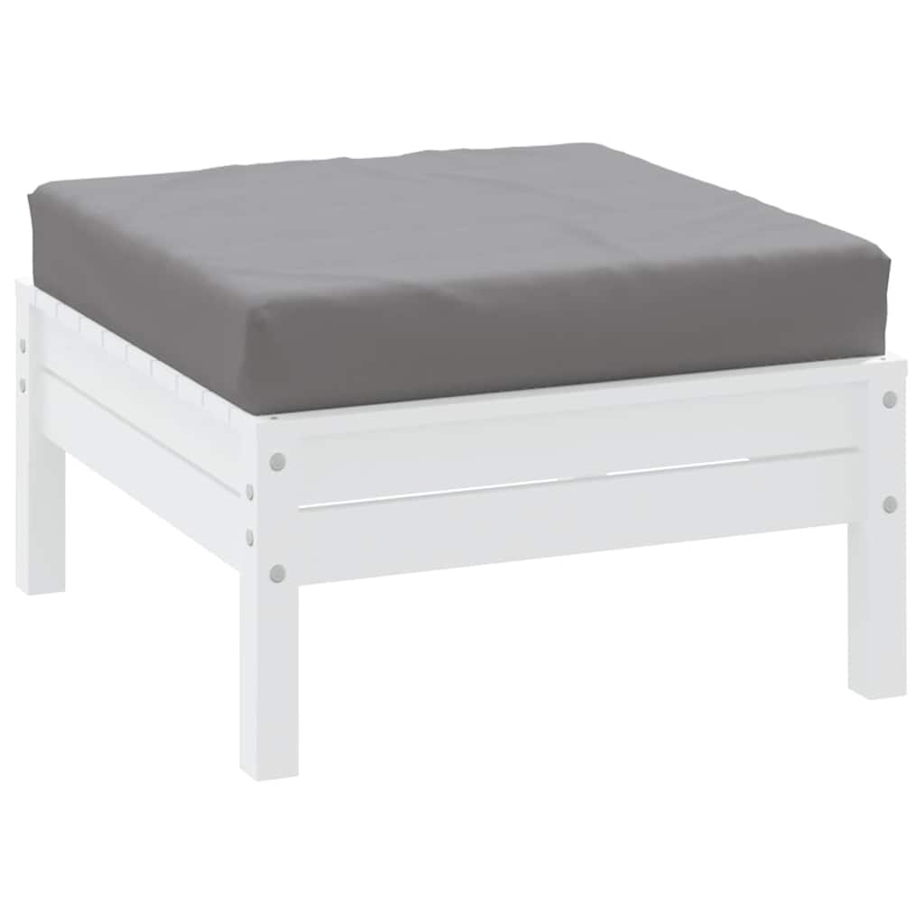 Vidaxl palety polštář 60x60x9,5 cm oxfordská látka šedá