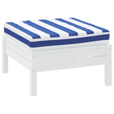 Vidaxl Pallet cushion striped 60x60x8 cm Oxford fabric blue and white