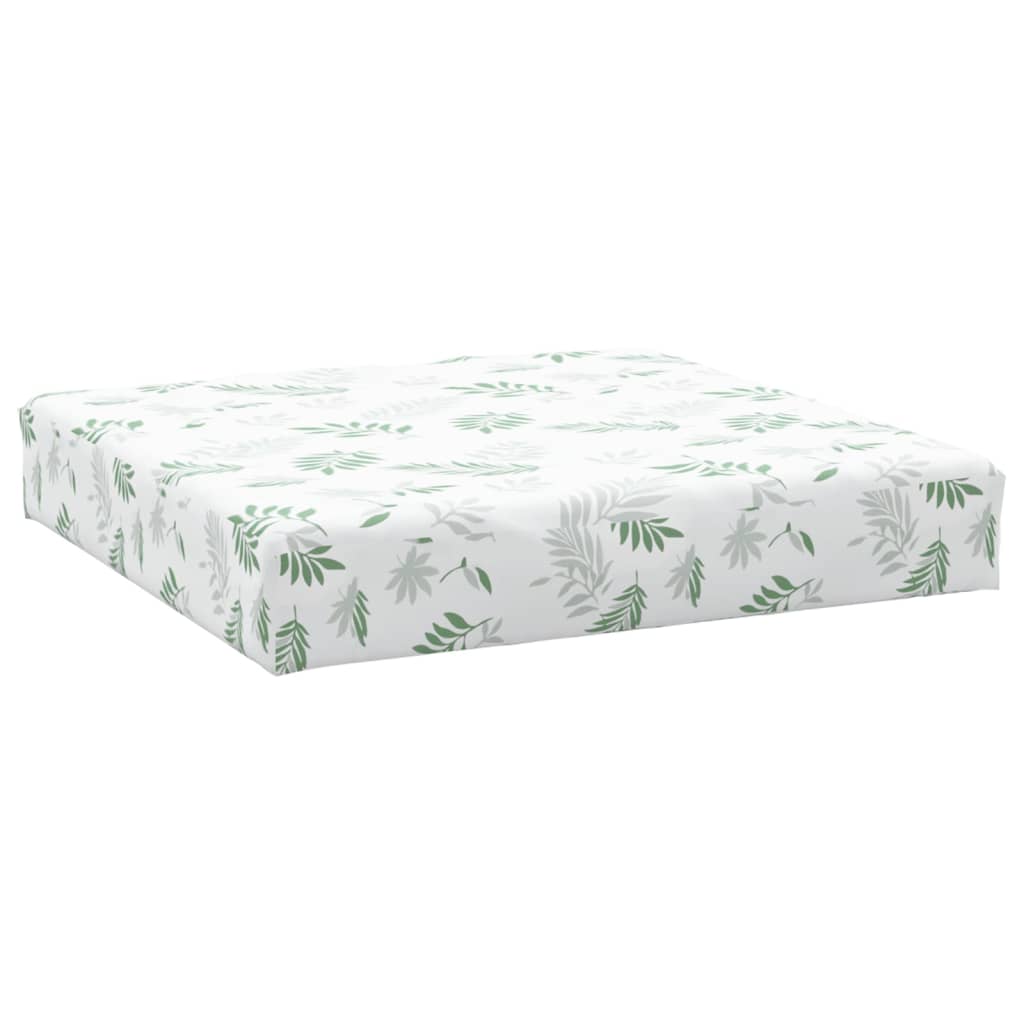 Vidaxl Pallet cushion leaf pattern 60x60x8 cm Oxford fabric