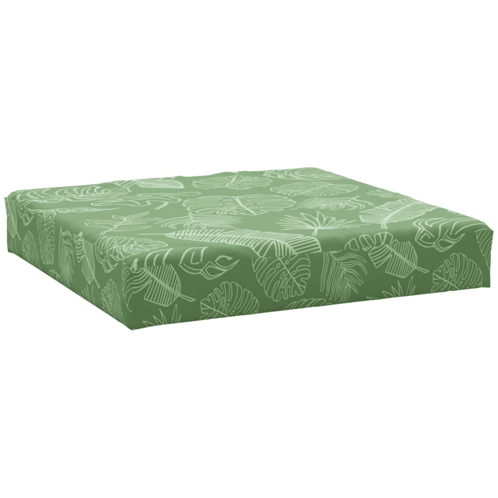 Vidaxl Paleta blazine List vzorec 60x60x8 cm Oxford tkanina