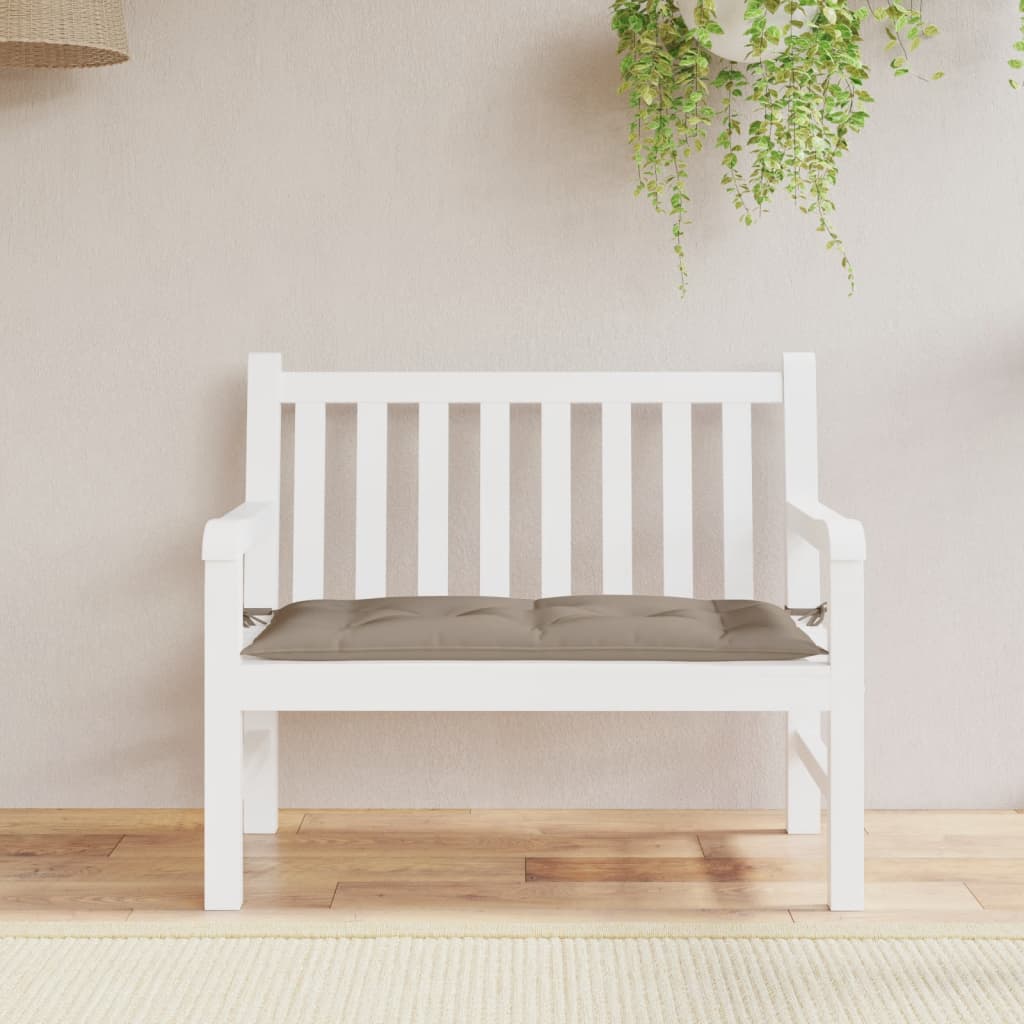 Vidaxl Garden bench cushion 110x50x7 cm Oxford fabric taupe